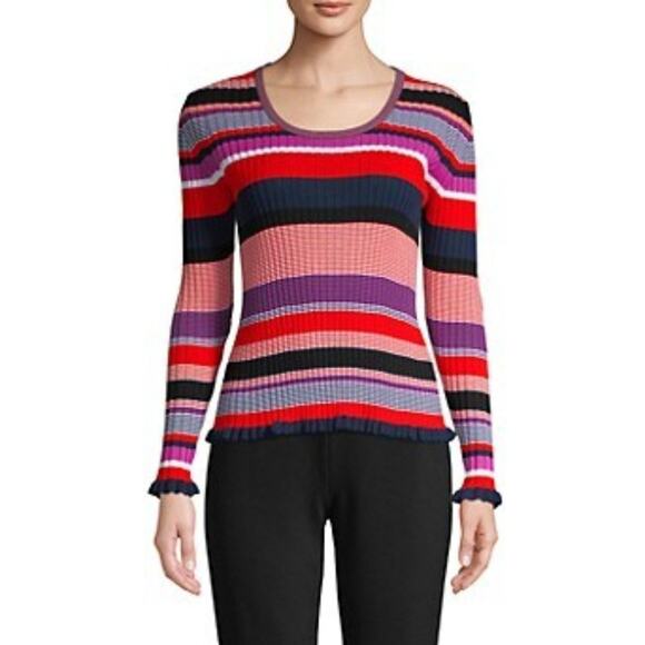 Boss Hugo Boss Fallegria Striped Ribbed Sweater - Picture 2 of 8